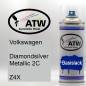 Preview: Volkswagen, Diamondsilver Metallic 2C, Z4X: 400ml Sprühdose, von ATW Autoteile West.